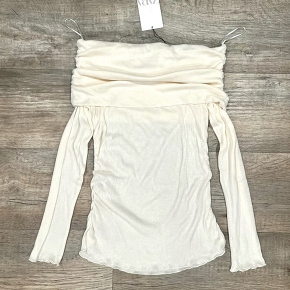 ZARA BLOGGER FAVE!!! Semi-Sheer Top NWT LAST ONE!!! - Picture 15 of 16